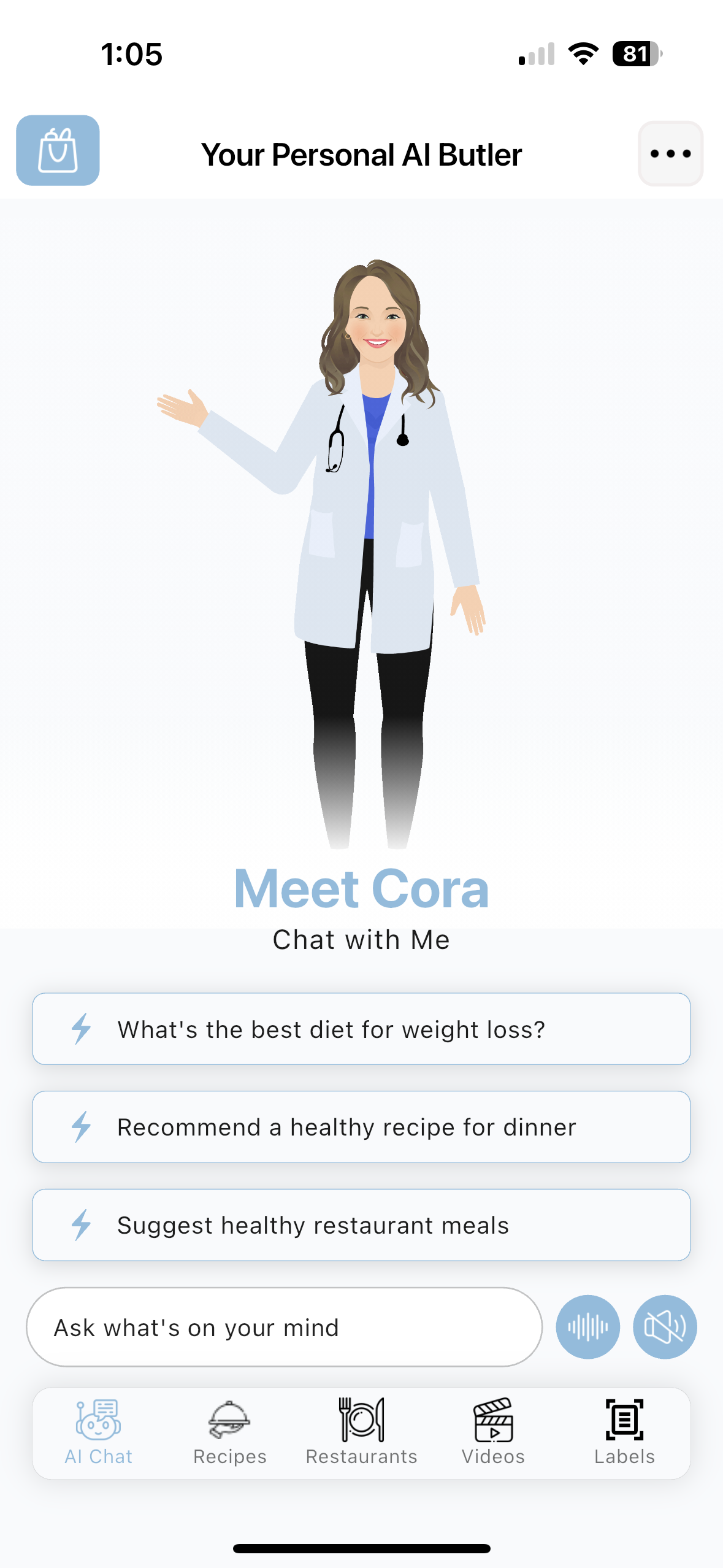 The Live Well Center Nutrition App
