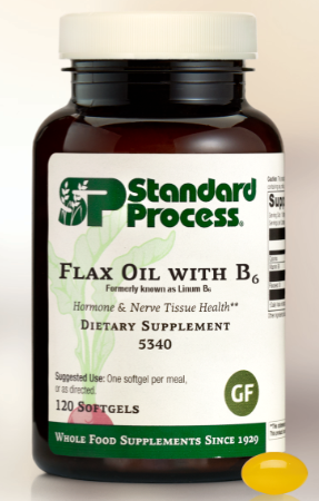 Flax Oil with B6 - 120 softgels - Standard Process