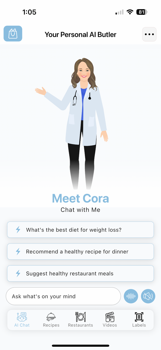 The Live Well Center Nutrition App