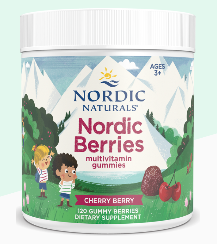 Nordic Naturals- Nordic Berries Multivitamin Gummies - Cherry Berry - 120 pcs.