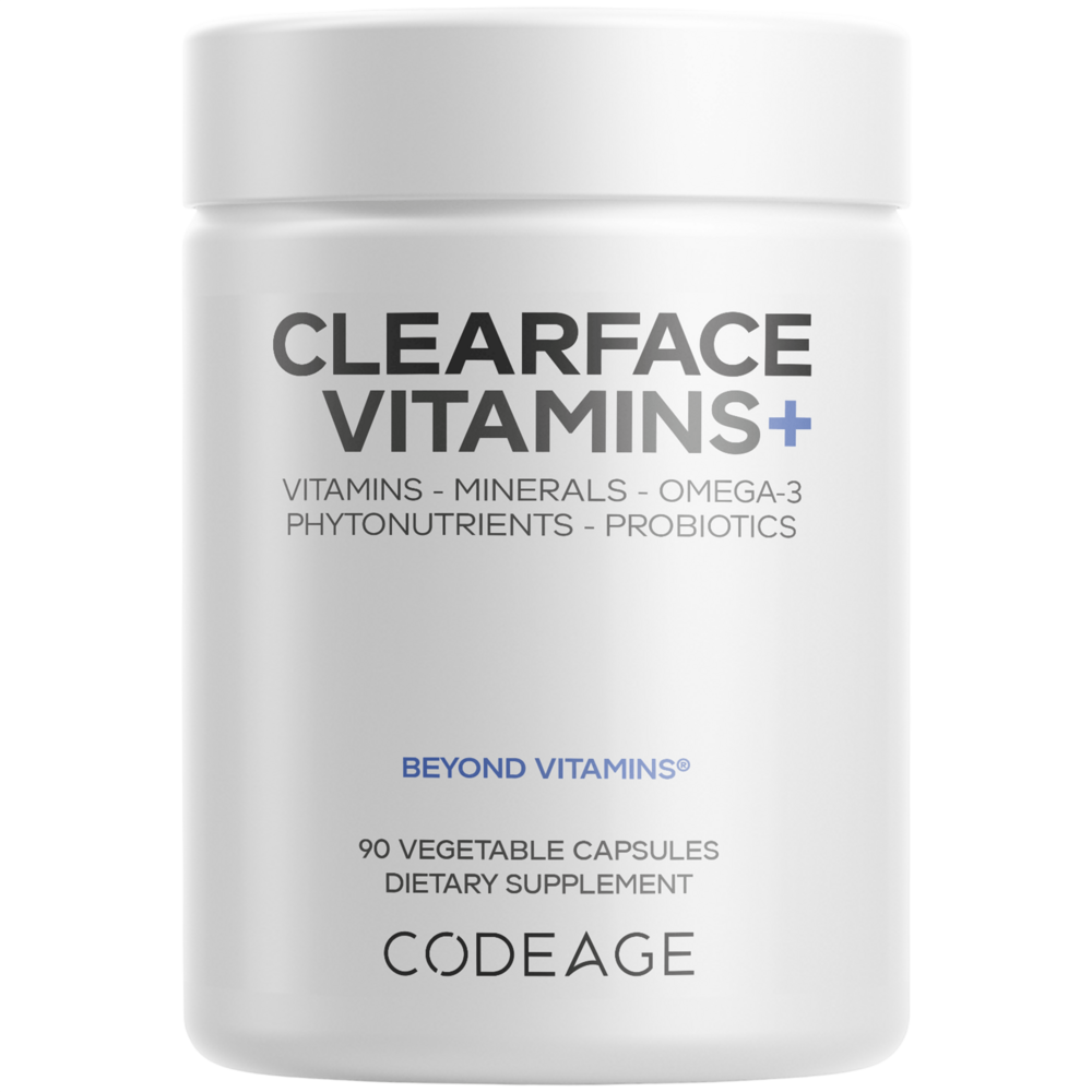 Clearface Vitamins+ - 90 Capsules - Codeage