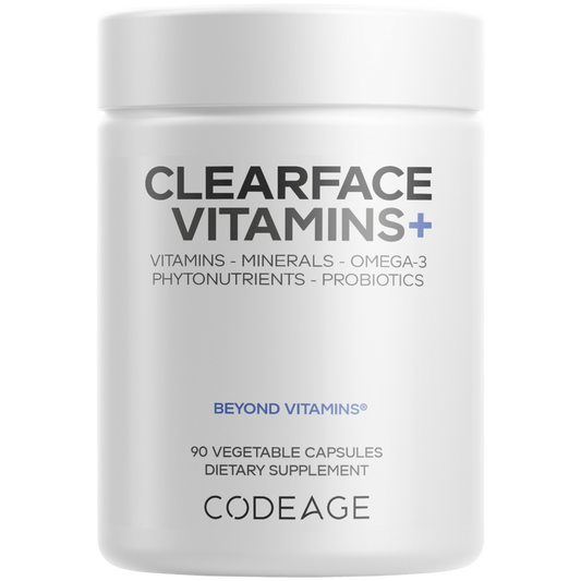 Clearface Vitamins+ - 90 Capsules - Codeage